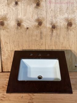 B-12"Kohler Kathryn 19-3/4"" Rectangular Vitreous China Undermount Bathroom Sink with Overflow"