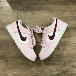 Nike Dunk Lows Pink Foam 7y