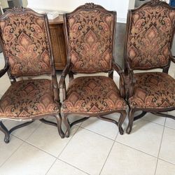 Six Custom Made Dining Chairs