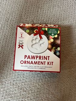 paw print ornament kit