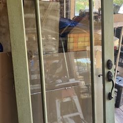 Solid Wood Glass Front Door