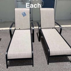 Outdoor Chaise Loungers - $89 Each