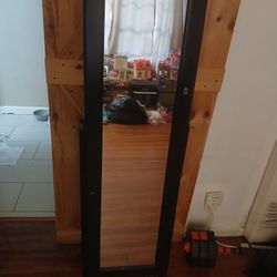 Lori Greiner Gold & Silver Safekeeper Standing Mirror Jewelry Cabinet