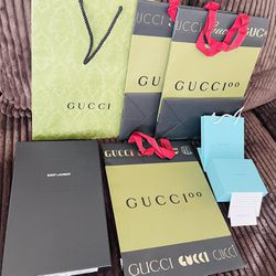 Gucci, Versace Shopping Bags