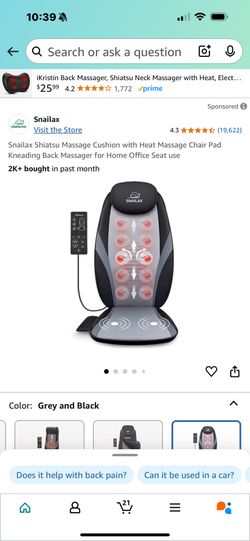 Massage Cushion With Heat