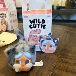 Pop Mart Crybaby Wild but Cutie Series Denim Cutie Vinyl Plush Pendant