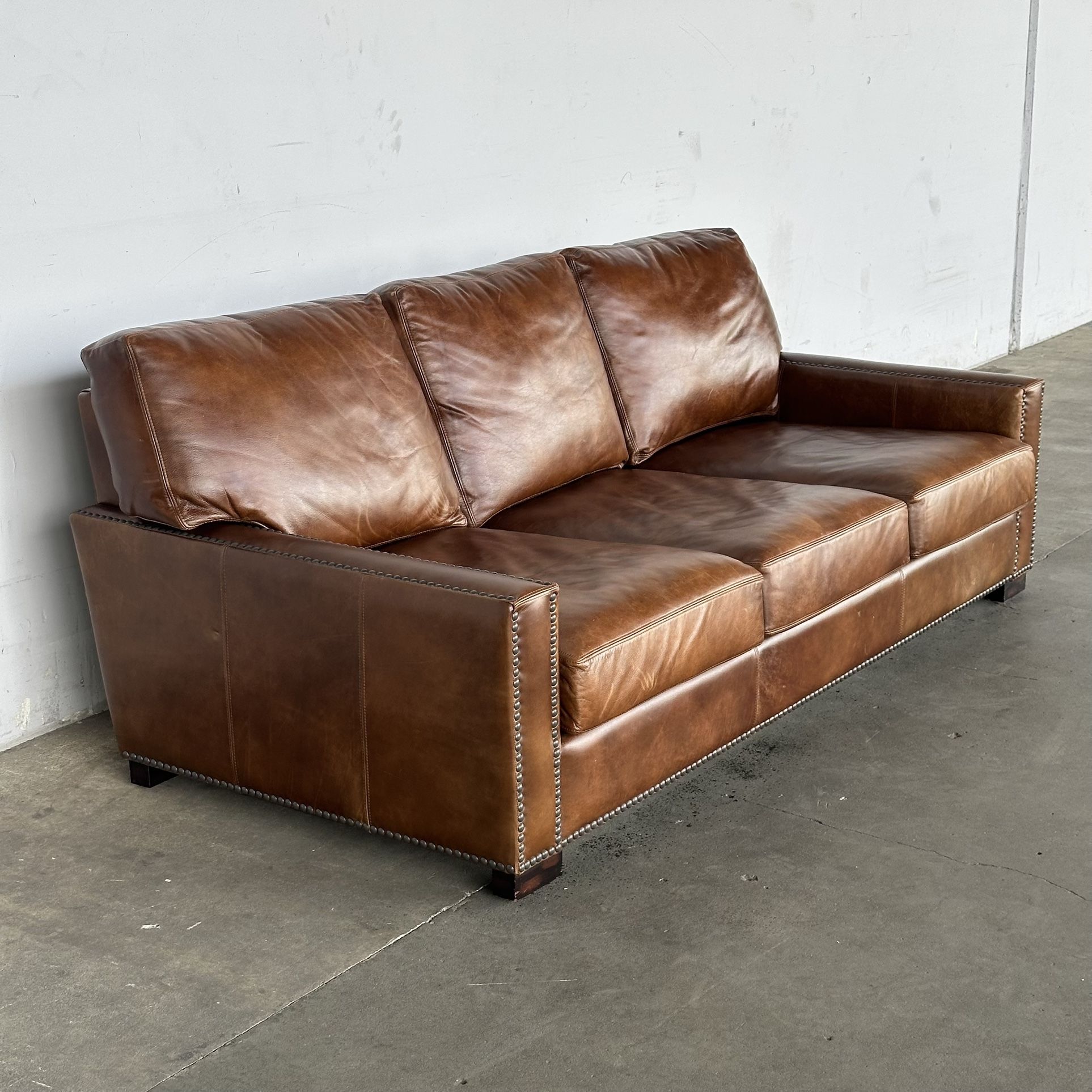 Pottery Barn Turner Leather Sofa -Delivery Available