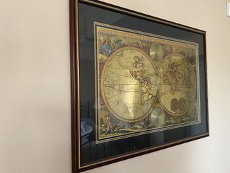 Double Hemisphere Wall Map