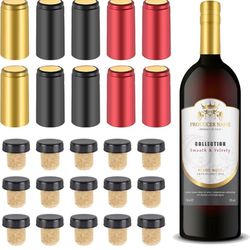 Wine Sealer for Wine Bottles - 60 pcs Wine Bottle Resealer Kit
