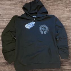 Chrome Hearts Black Gray Cross Hoodie Large 