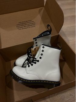 Brand New White Dr. Martens 1460 Boots – Women’s Size 7