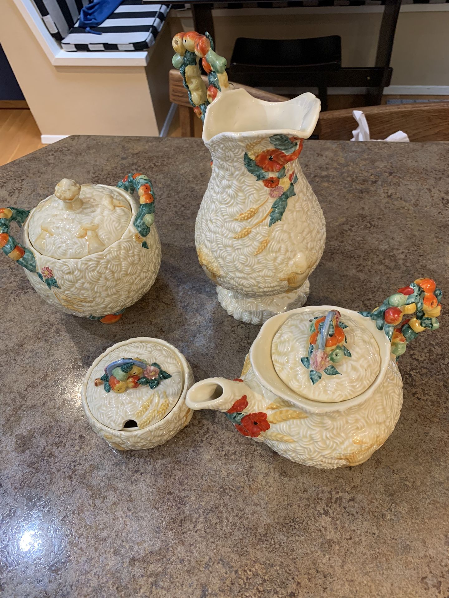 Clarice Cliff Celtic Harvest Tea Set