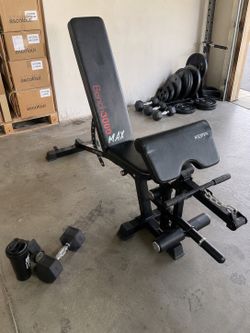 KEPPI Adjustable Weight Bench 3000 MAX w/ Preacher Curl & Leg Extension