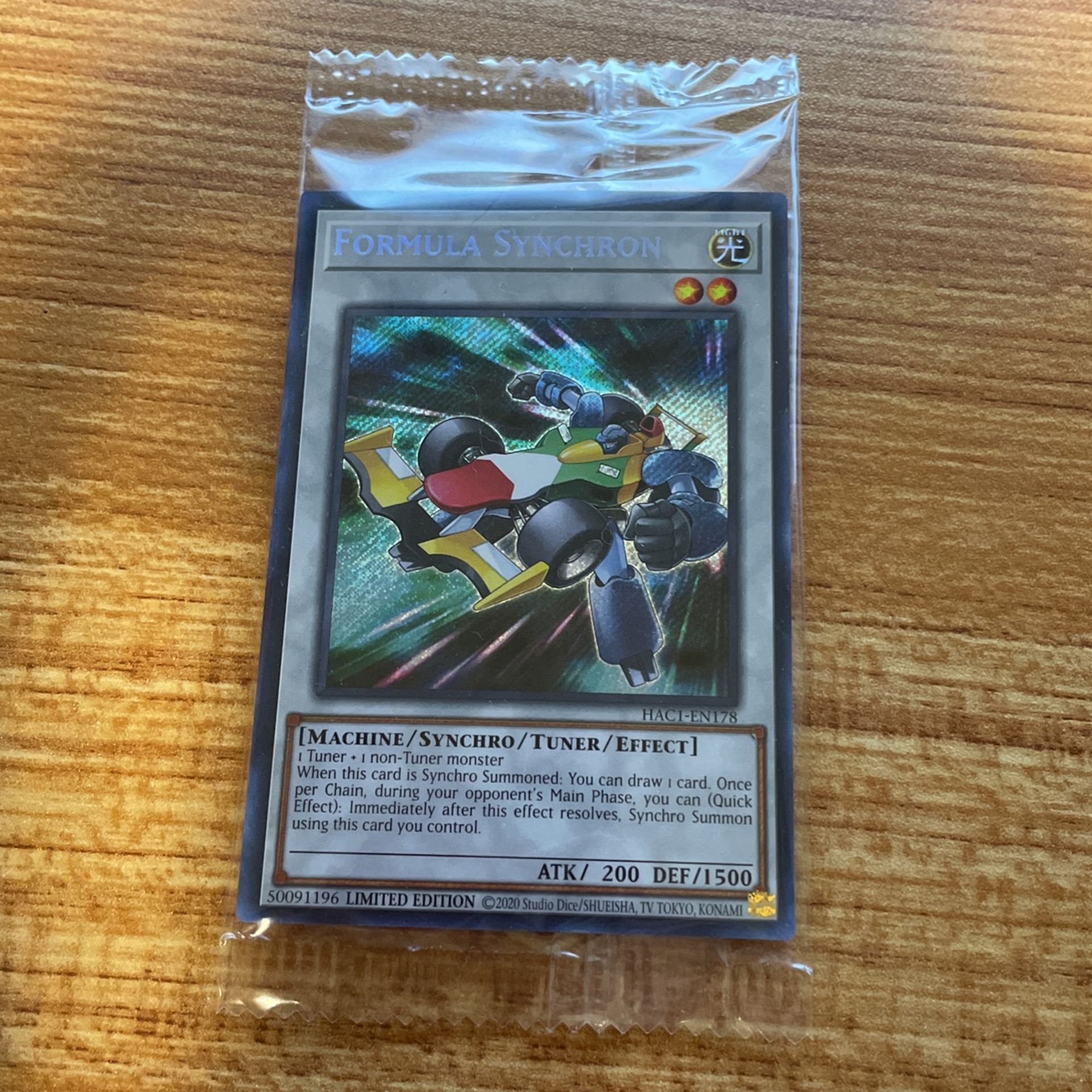 Unopened Yugioh Formula Synchron