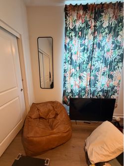 West Elm Leather Lounger