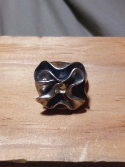 Sz 9-St Silver Silpada Blooming Flower Ring