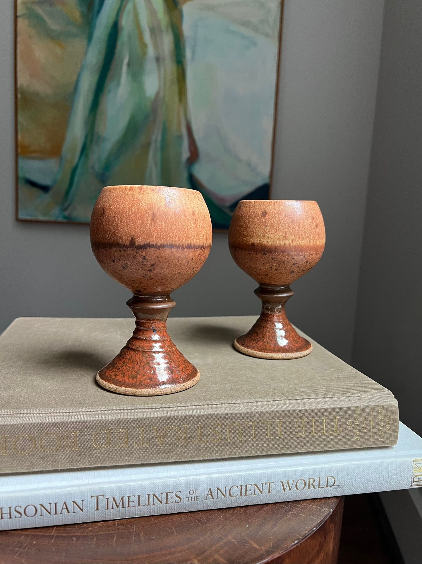 Handcrafted Set Of Chalice's ( H5.5" ) firm on price