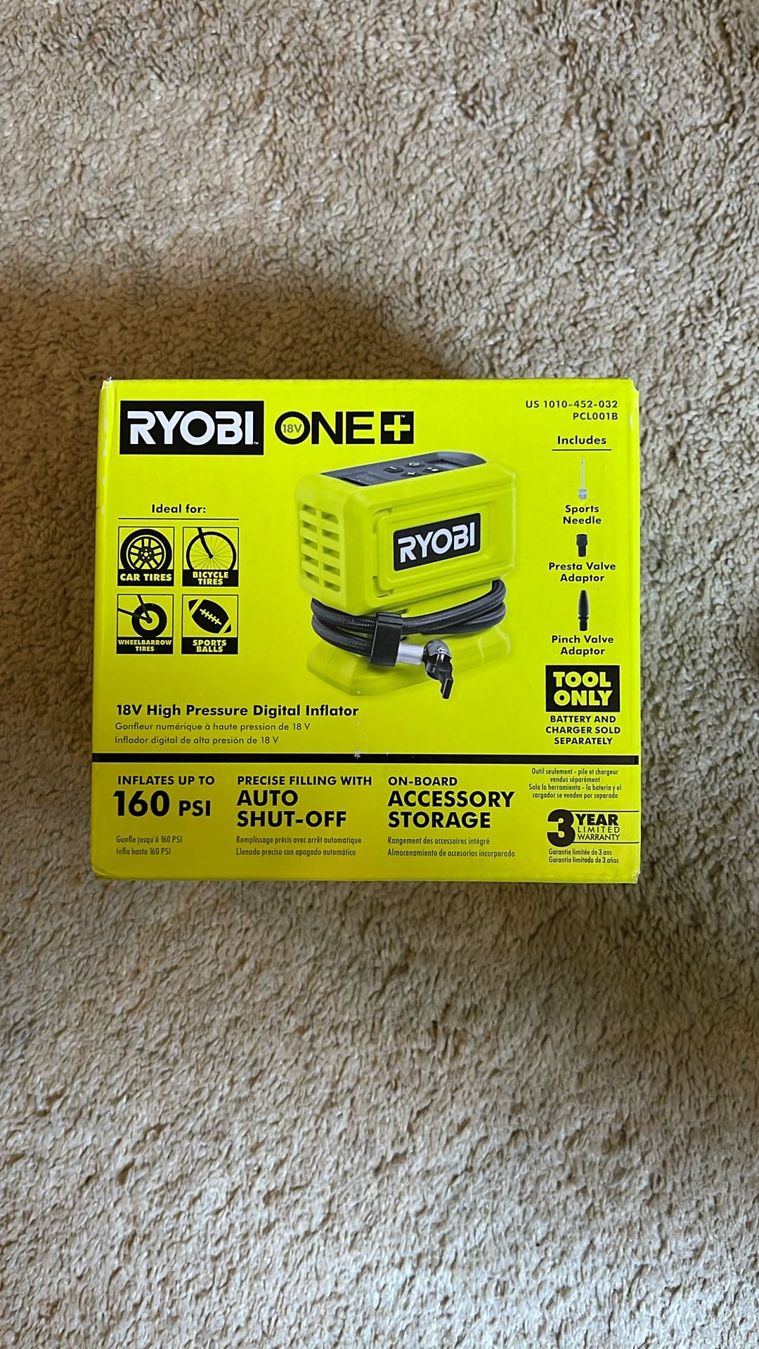 Ryobi Digital Inflator