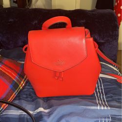 Kate Spade Fire Red Colored Back Pack