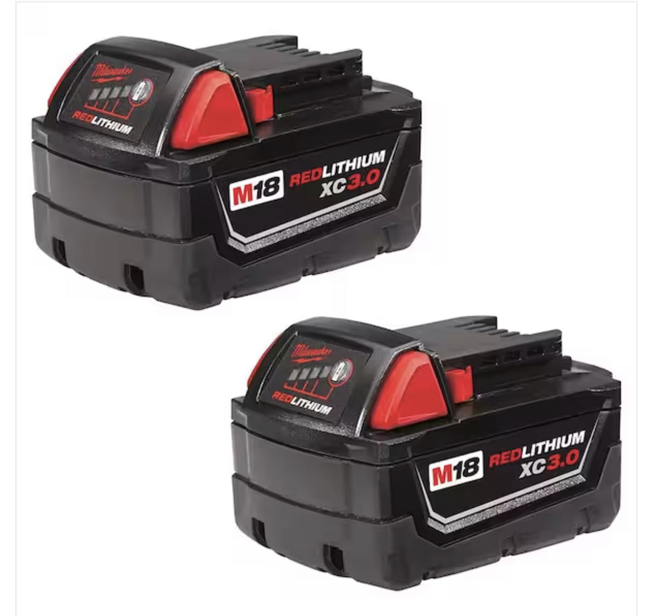 M18 18-Volt Lithium-Ion XC Extended Capacity Battery Pack 3.0Ah (2-Pack)