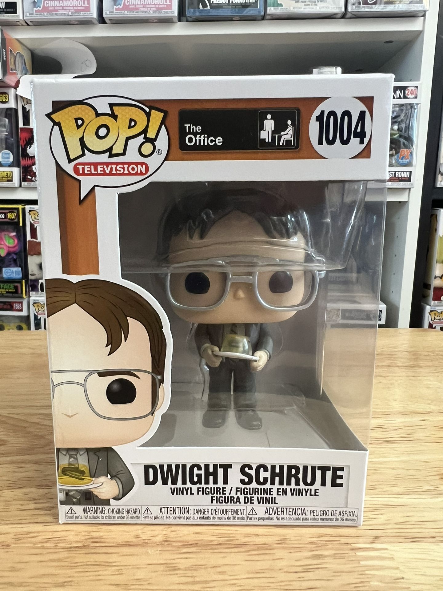 VAULTED Dwight Schrute w/ Jello Stapler Funko Pop #1004 The Office Television TV