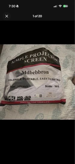 Mdbebbron 120-Inch Portable Projector Screen