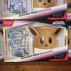 Pokemon Scarlet & Violet Prismatic Evolutions Accessory Pouch Sealed Lot of 10