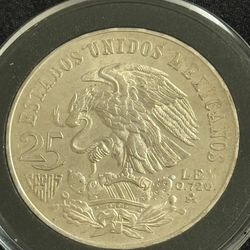 1968 Mexican 25 Pesos Silver