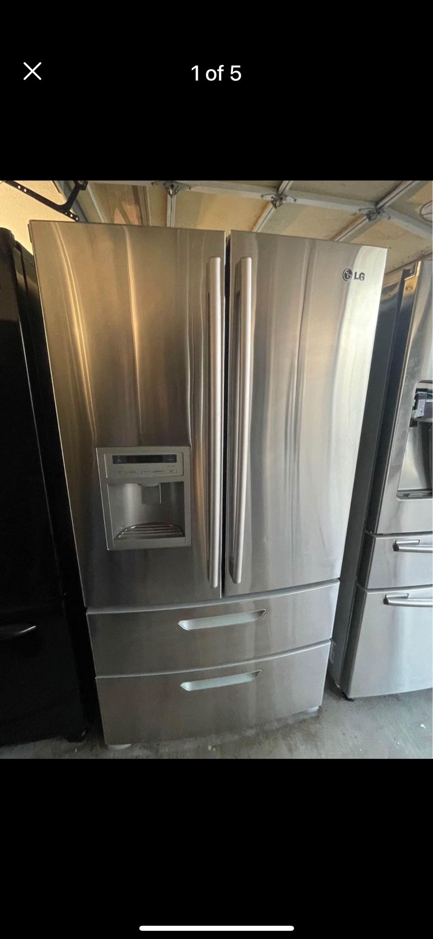 LG Refrigerator 4 Door Stainless Steel 