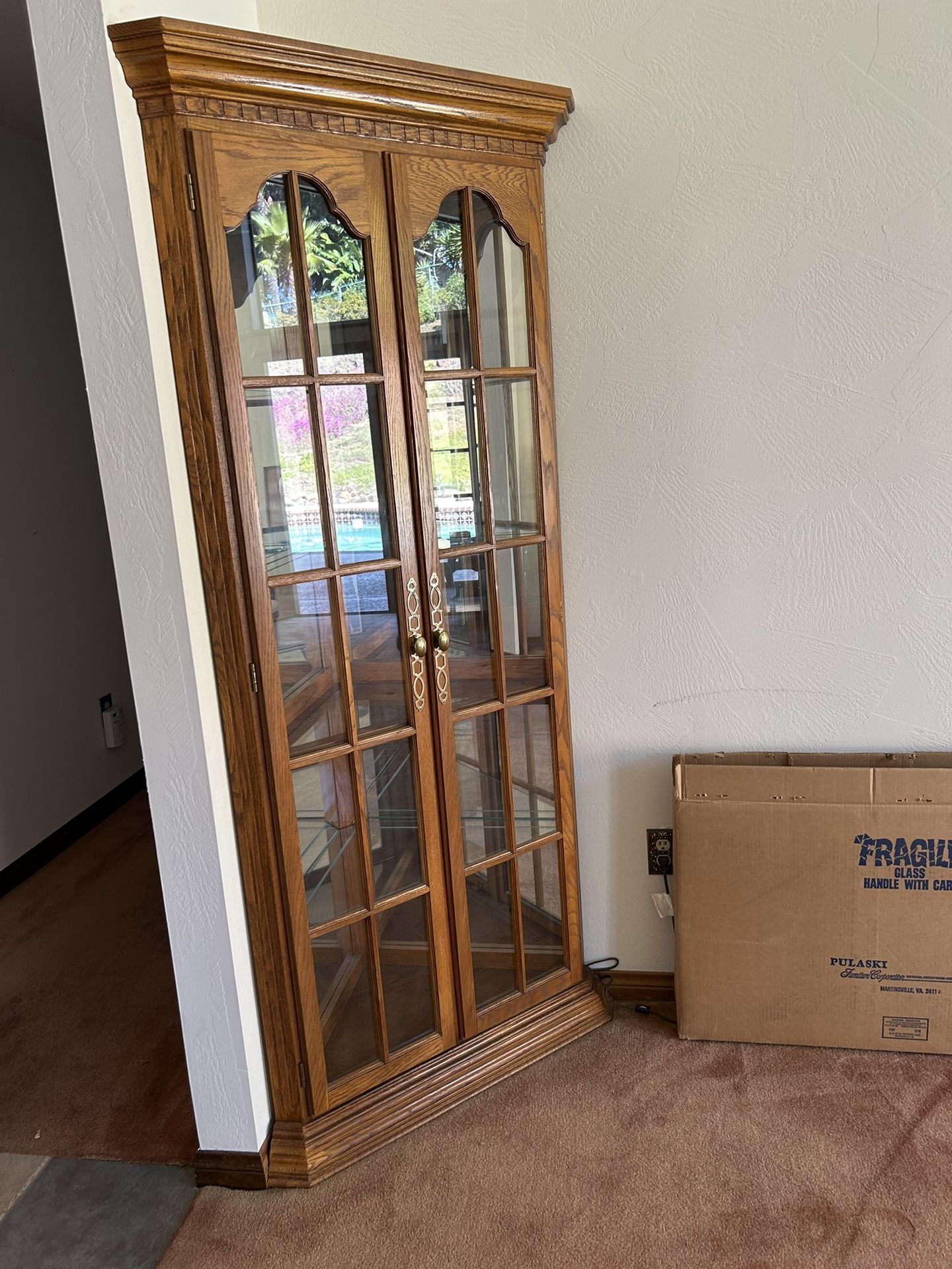 Pulaski Corner Curio Cabinet