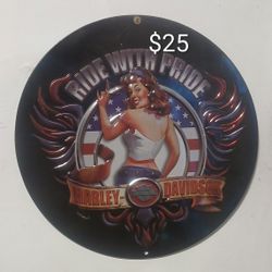 Vintage Harley Davidson Tin Signs