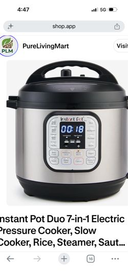 Instapot Pressure cooker