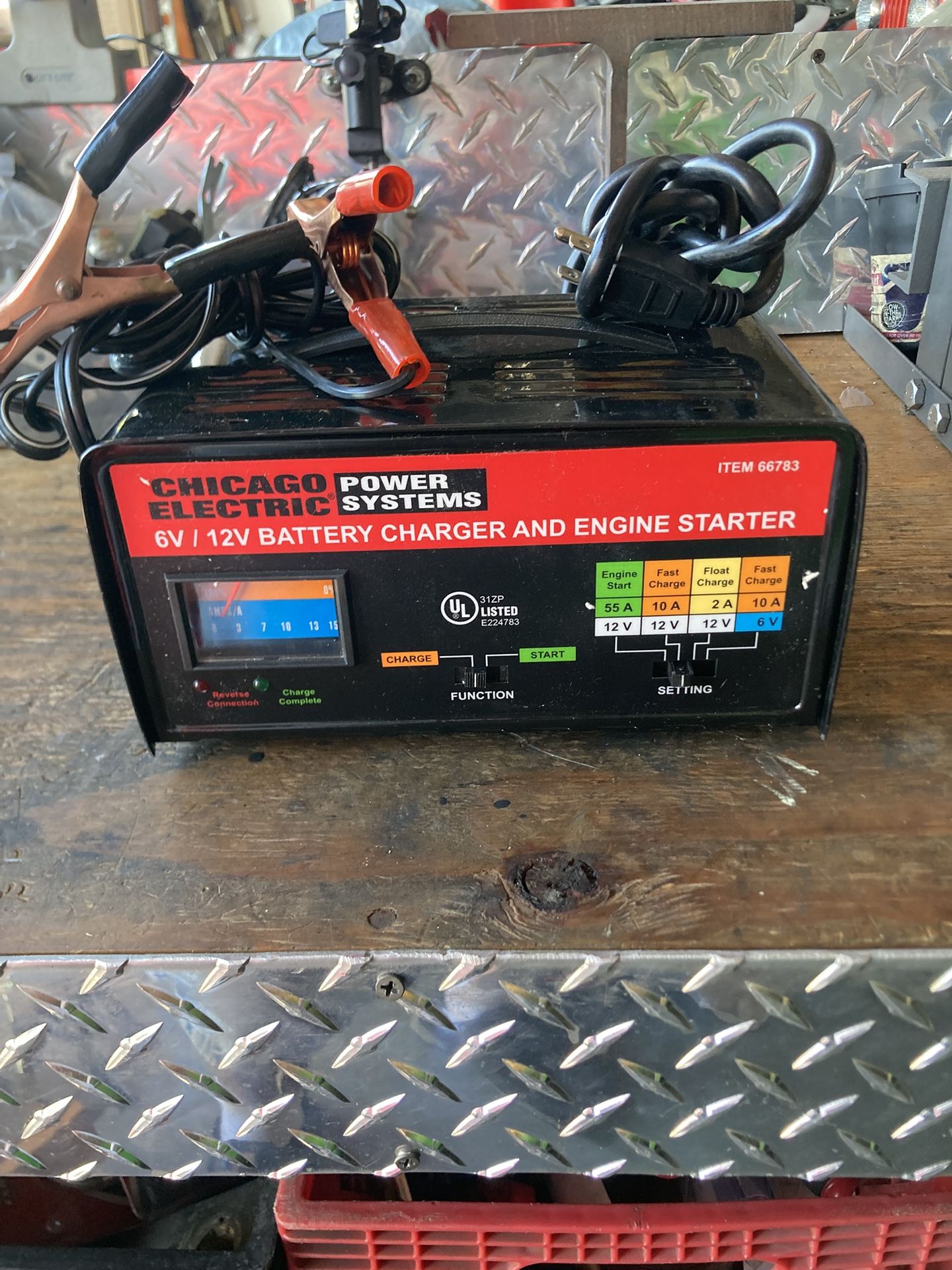 Six and 12 V brand new battery charger