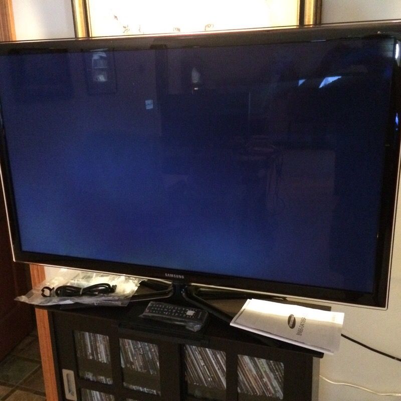 Samsung UN46D6000 46in Led Lcd for repair good screen no display has sound