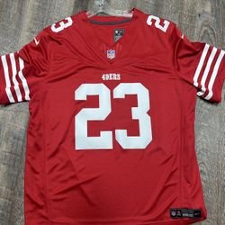 Nike Men's Christian McCaffrey Red Jersey- Sz XXL