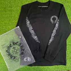 Chrome Hearts Black Long Sleeve T-Shirt