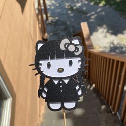 🎀 Hello Kitty Wednesday, Enid & Thing Topper – Cute & Spooky