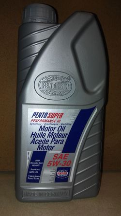 German Pento Super Performance III motor oil for BMW, MERCEDES BENZ and VWs