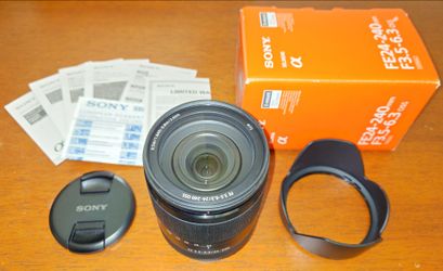 Sony FE 24-240mm f/3.5-6.3 OSS Full Frame E Mount Telephoto Zoom Lens