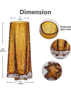 All new thickened glass flower vases