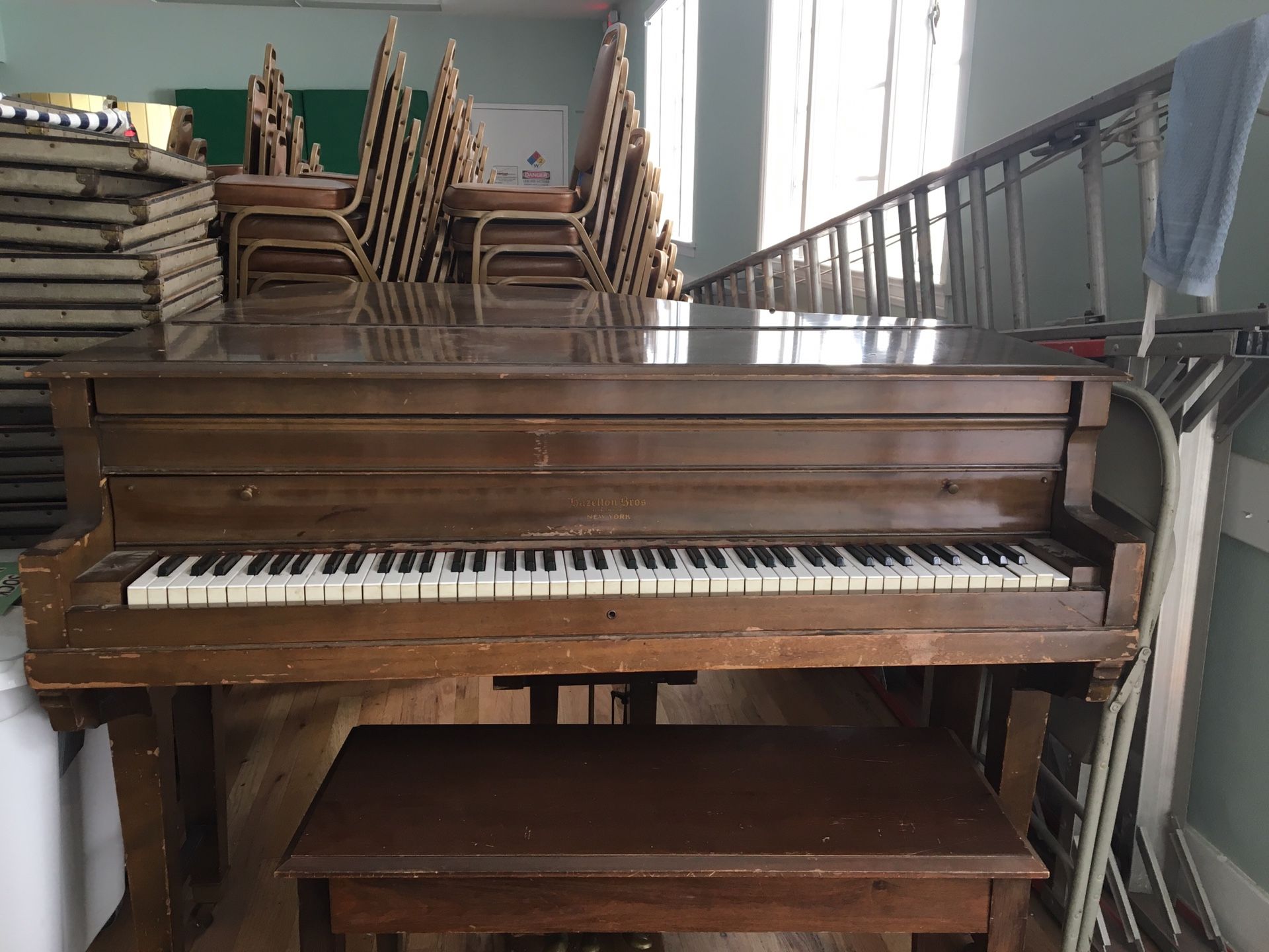 Baby grand piano