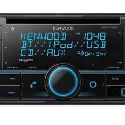 Kenwood DPX305MBT Double DIN in-Dash Digital Media Receiver with Bluetooth (Does not Play CDs) | Mechless Car Stereo Receiver | Amazon Alexa Ready - B