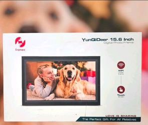 New YunQiDeer FRAMEO 15.6” Digital Photo Frame Touch Screen 1920×1080 IPS WiFi