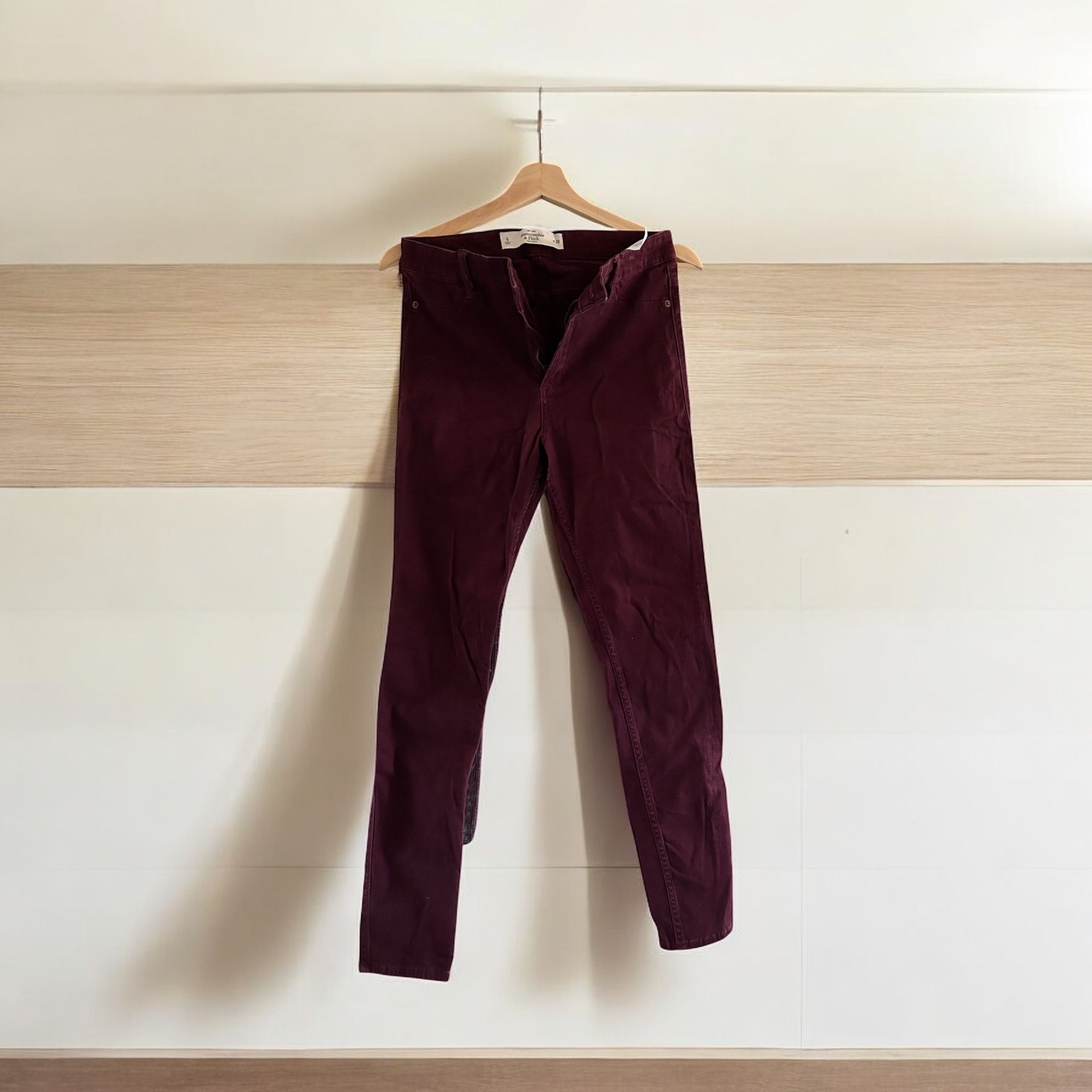 Burgundy Abercrombie & Fitch Pants
