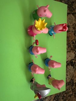 Peppa Pig & George Figure Lot of 8