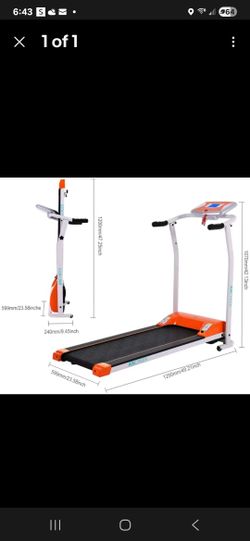 Folding treadmill