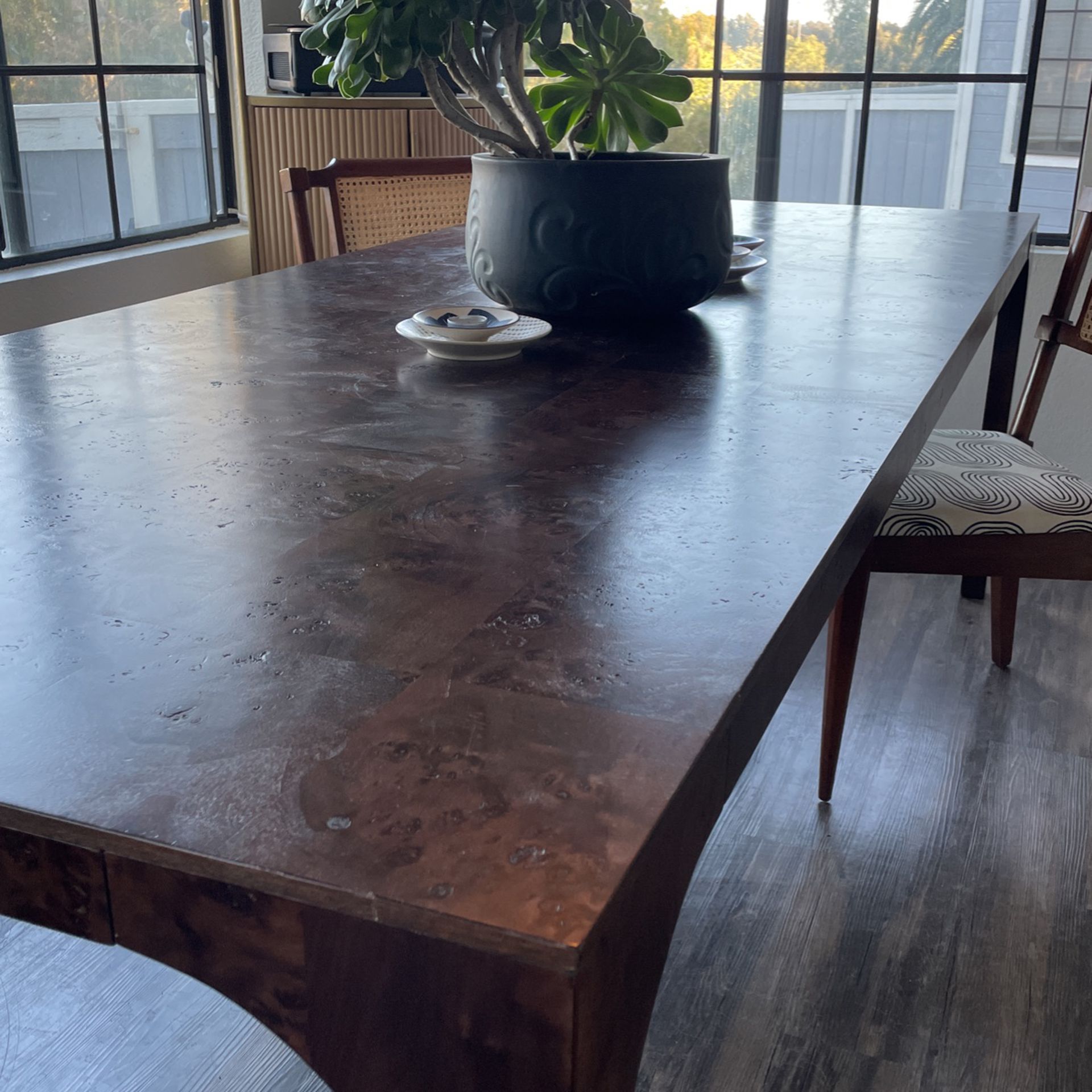 Tall Burled Wood Pedestal Table + Reviews