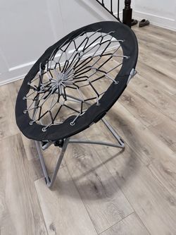 Black and Grey Bungee Chair