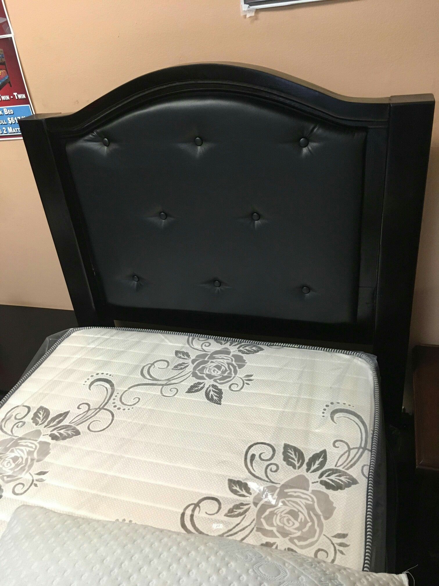 New Twin size complete bed with mattress