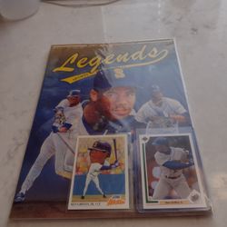 Baseball Vintage Legends Griffey Jr Magazine Excellent Condition.  Comes With Upper deck & Score All-star Card.  Cash Porch Pickup Redmond